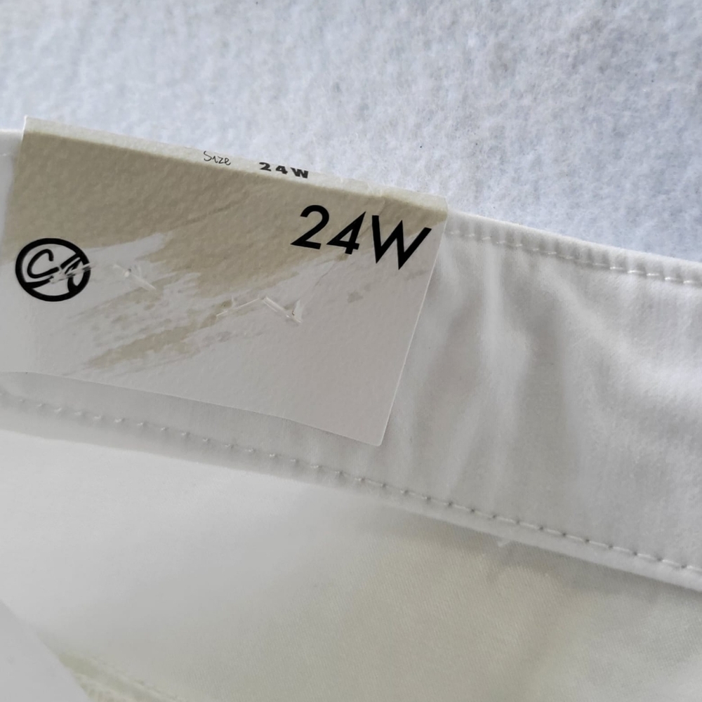 Curve Appeal Curve Creator Womens 24W White Pull-on shorts NWT Style VNJ00588U - Picture 7 of 12
